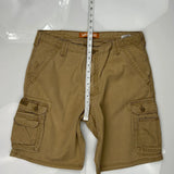 Lee Cargo Shorts - 33W 11L Brown Cotton