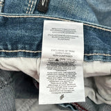 Silver Contrast Stitch Jeans - 34W 27L Light Wash Cotton