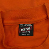 Nsp Gas Fruit Of The Loom Single Stitch T-Shirt - 2XL Orange Cotton Blend