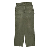 Carhartt Double Knee Carpenter Trousers - 29W 30L Green Cotton