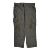 Dickies Cargo Trousers - 36W 30L Grey Cotton Blend