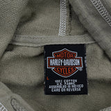 Harley Davidson Hoodie - Large Khaki Cotton
