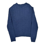 Polo By Ralph Lauren Cable Knit Sweater - 2XL Blue Cotton