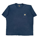Carhartt T-Shirt - 2XL Blue Cotton