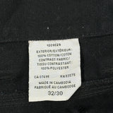 Terra Cargo Trousers - 32W 30L Black Cotton