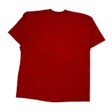 Blank Bvd Single Stitch T-Shirt - XL Red Cotton Blend