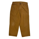 Dakota Grizzly Carpenter Trousers - 32W 30L Brown Cotton