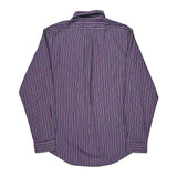 Ralph Lauren Striped Shirt - Large Purple Cotton