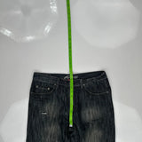 Request Jeans Studded Jeans - 36W 30L Gray Cotton Blend