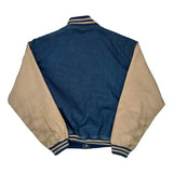 Rio Creek Feed Mill Tri-Mountain Varsity Jacket - 2XL Beige Cotton