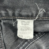 Levis Jeans - 36W 30L Black Cotton