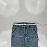 Unbranded Double Knee Carpenter Jeans - 34W 32L Blue Cotton