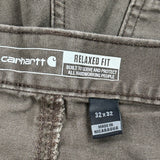 Carhartt Carpenter Pants - 32W 32L Brown Cotton