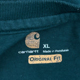 Carhartt Long Sleeve T-Shirt - XL Green Cotton