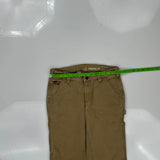 Carhartt Carpenter Trousers - 29W 32L Khaki Cotton