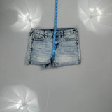 True Religion Mini Denim Shorts - 29W UK 10 Light Wash Denim