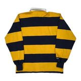American Classic Barbarian Striped Rugby Shirt - Medium Navy Cotton