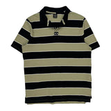 Hydrolix Oakley Striped Polo Shirt - Medium Beige Cotton