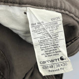 Carhartt Carpenter Shorts - 38W 30L Gray Cotton