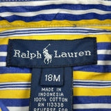 Age 18 Months Ralph Lauren Striped Shirt - 3XS Multicoloured Cotton
