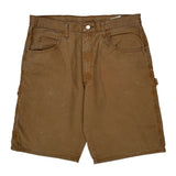 Wrangler Carpenter Shorts - 34W 11L Brown Cotton
