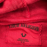 True Religion Hoodie - Medium Red Cotton