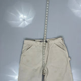 Carhartt Carpenter Trousers - 32W 30L Beige Cotton