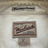 Expedition Chamois Woolrich Shirt - XL Cream Cotton