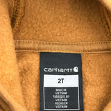 Age 2 Carhartt Hoodie - 2XS Brown Cotton