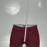 Tommy Hilfiger Chinos - 36W 30L Burgundy Cotton