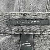 Sean John Denim Shorts - 38W 11L Grey Cotton