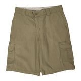 Dickies Cargo Shorts - 34W 9L Khaki Cotton