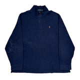 Polo By Ralph Lauren 1/4 Zip - 2XL Navy Cotton