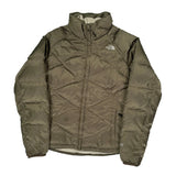 550 Fill The North Face Puffer - Large Green Polyester