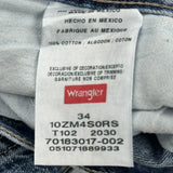 Wrangler Denim Shorts - 34W 10L Blue Cotton