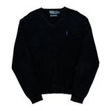 Polo By Ralph Lauren Sweater - Large Black Cotton