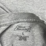 Dickies T-Shirt - Large Grey Cotton Blend
