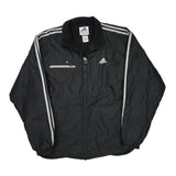 Adidas Track Jacket - Large Black Polyester