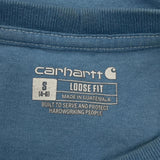 Carhartt T-Shirt - Small Blue Cotton