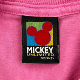 Mickey Unlimited Graphic T-Shirt - Medium Pink Cotton