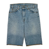 Levis Denim Shorts - 32W 11L Light Wash Cotton