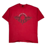 Hawkeye Harley-Davidson Coralville, Ia Harley Davidson Graphic T-Shirt - 2XL Red Cotton