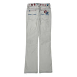 Union Jack Flag Design Pepe Jeans Graphic Jeans - 23W UK 4 Black Cotton