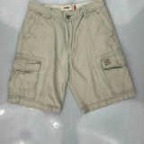 Levis Cargo Shorts - 32W 11L Beige Cotton