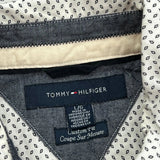 Tommy Hilfiger Polka Dot Short Sleeve Shirt - Large White Cotton