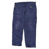 Carhartt Carpenter Trousers - 36W 30L Blue Cotton
