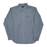 Ralph Lauren Checked Shirt - XL Blue Cotton
