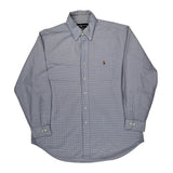 Ralph Lauren Checked Shirt - Large Blue Cotton