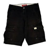 Levis Cargo Cargo Shorts - 33W 11L Black Cotton