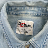 Jeff Gordon Chase Authentics Nascar Denim Shirt - Large Light Wash Cotton